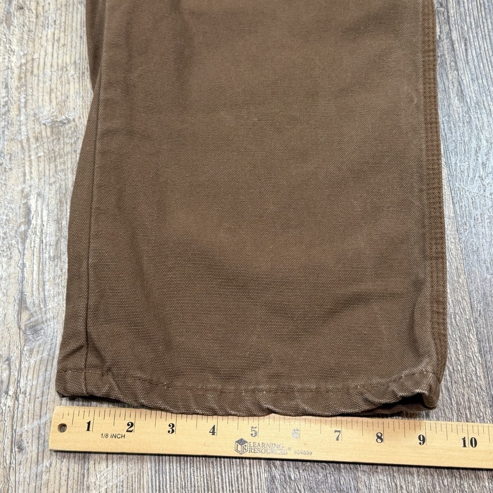 Dickies Carpenter Pants Mens 40x30 Brown Duck Canvas Workwear Utility Relaxed - Picture 14 of 15